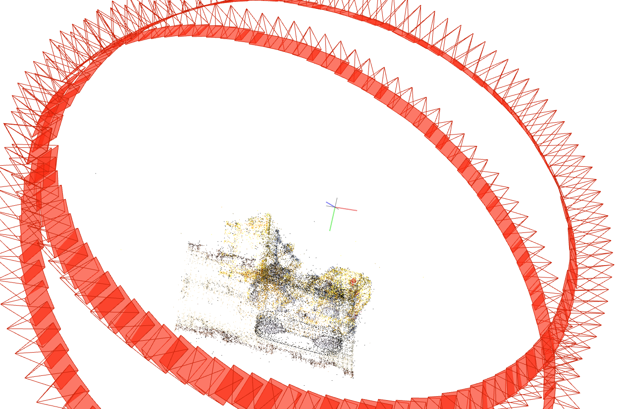 COLMAP bulldozer structural prior